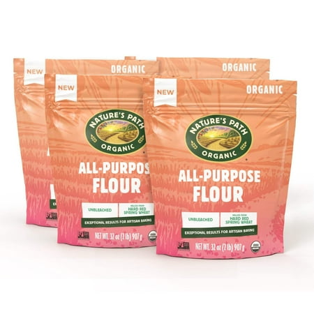Nature s Path Organic All-Purpose Flour  32 oz (Pack of 4)  Non-GMO