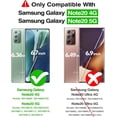 thumbnail image 2 of Case for Galaxy Note 20 Crystal Clear Designed Non-Slip Shockproof Protection Phone Case, Hard PC Back Flexible TPU Slim Fit Light and Durable Cover for Samsung Galaxy Note 20 5G, 2 of 8