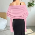 thumbnail image 2 of MEICHEN Shawl Wraps for Women Solid Sheer Chiffon Wedding Shawl Formal Gown Shawl Bride Bridesmaid Soft Shawl Scarf Summer Accessories Pink, 2 of 5