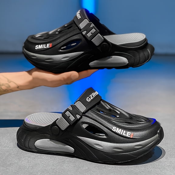 Men'S Casual EVA Mules & Clogs - Slip-On Summer Shoes with Textured Grip, Round Toe Design, and Comfortable Fit for Casual Attire, Summer Footwear | Sporty Design | EVA Material Shoe