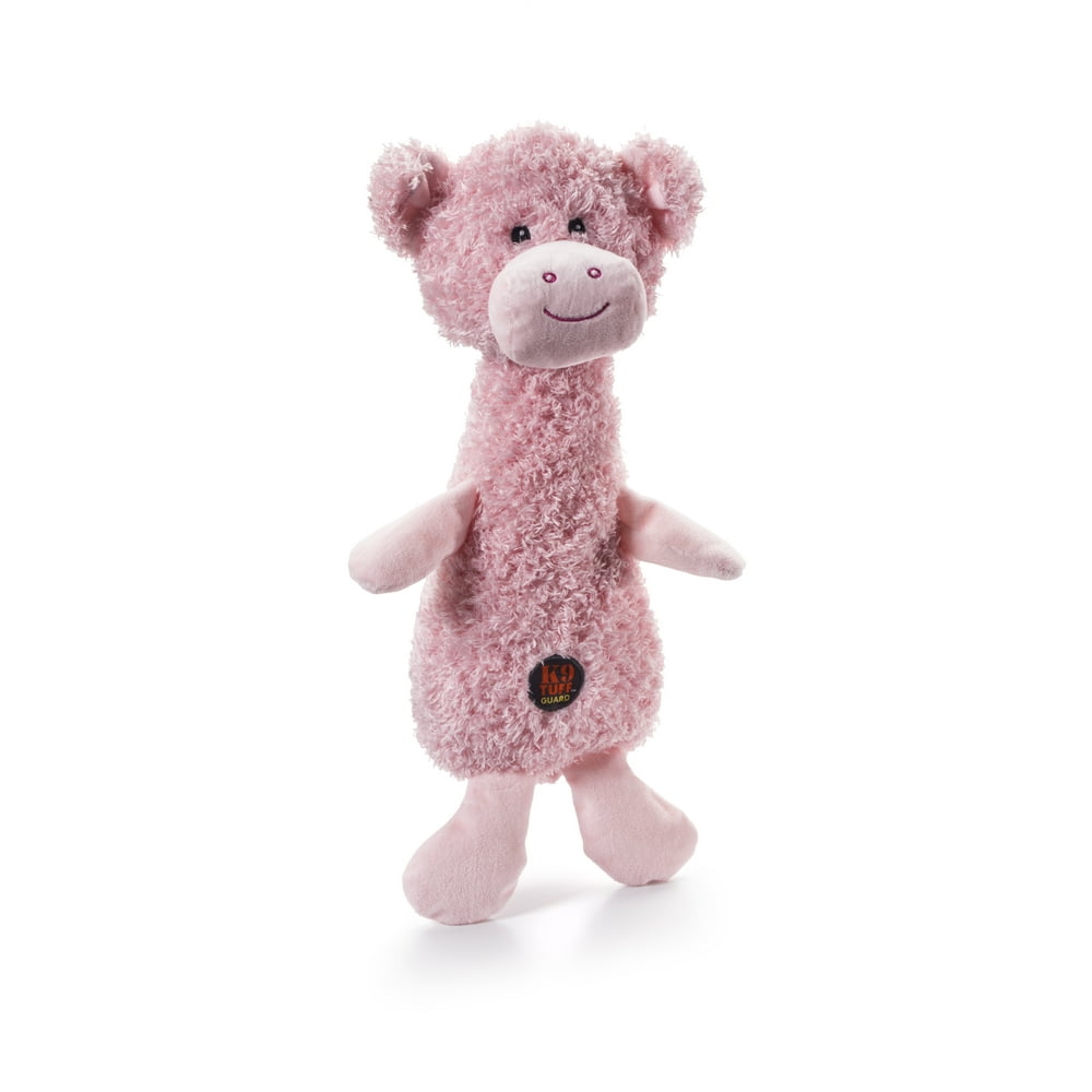 Charming Pet Scruffles Pig Dog Toy, Pink, Large