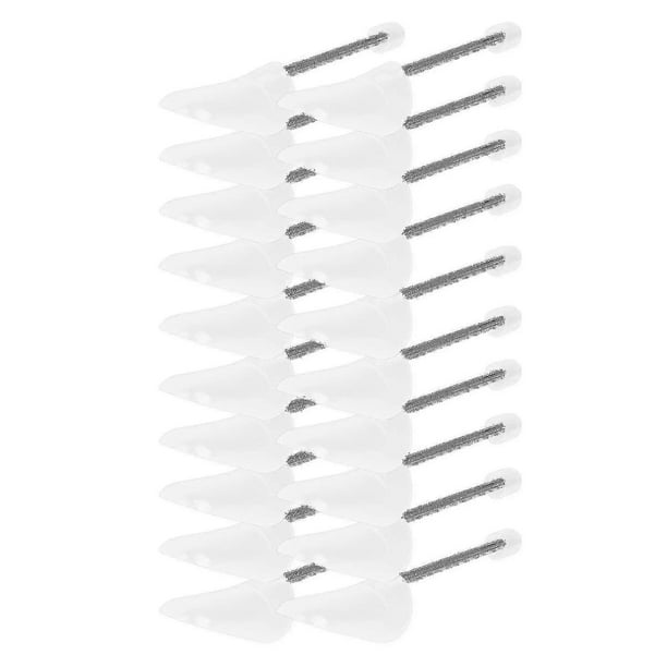 Hormas de plástico transparente para zapatos, 10 pares, con resorte en espiral