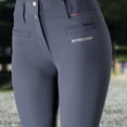 thumbnail image 3 of B Vertigo Tiffany Women's High Waist Moisture-Wicking Silicone Full Seat Riding Breeches with Four-Way Stretch, 3 of 13