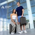thumbnail image 3 of Maletas de viaje carry-on de mano cabina 10kg Rígida set de viaje 2 pack 20” + 16” ABS doble calibre con cierre expandible, llantas desmontables y candado seguridad TSA LOCK Armored Travel, 3 of 10
