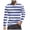 Blue@GC@, variant on CONZONE Mens T-Shirts Long Sleeve T Shirts for Men Casual Crew Neck Striped Lightweight Tees Soft Cozy Athletic Tops