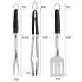 thumbnail image 4 of Extra Thick Stainless Steel Grill Utensils Set, 3 Pieces Spatula, Fork, Tong, 4 of 4