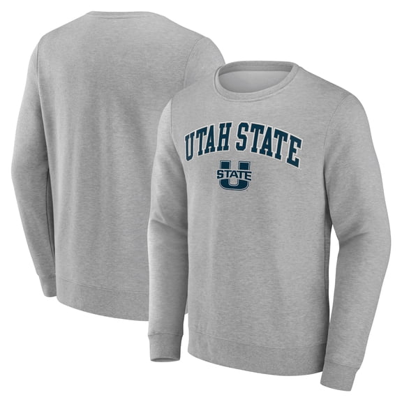 Men's Gray Utah State Aggies Campus Sweatshirt