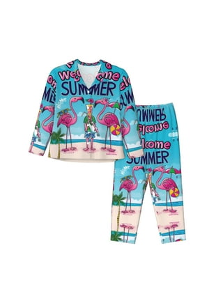 Womens Flamingo Pajama Set