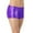 Purple, variant on Kids Girl Elastic Waist Shiny Metallic Dance Shorts Bottoms for Sports Yoga Gymnastic Workout