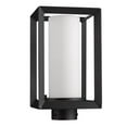 thumbnail image 2 of Smyth 1-Light Outdoor Post Light in Natural Black and Opal Glass, 2 of 4