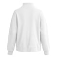 thumbnail image 5 of VEKDONE Womens Mock Neck Sweatshirt Long Sleeve Loose Fit Pullover Top | Casual Mock Neck Sweatshirt Oversized Pullover Drop Shoulder Lounge Travel Weekend Wear White XXL, 5 of 8
