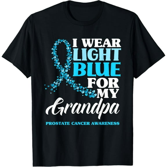 I Wear Light Blue For My Grandpa Prostate Cancer Awareness T-Shirt
