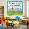 thumbnail image 3 of TiniDecor Never Stop Growing Tapestry, 60"x80" Colorful Classroom Wall Hanging, Kids Room Decor, 3 of 4
