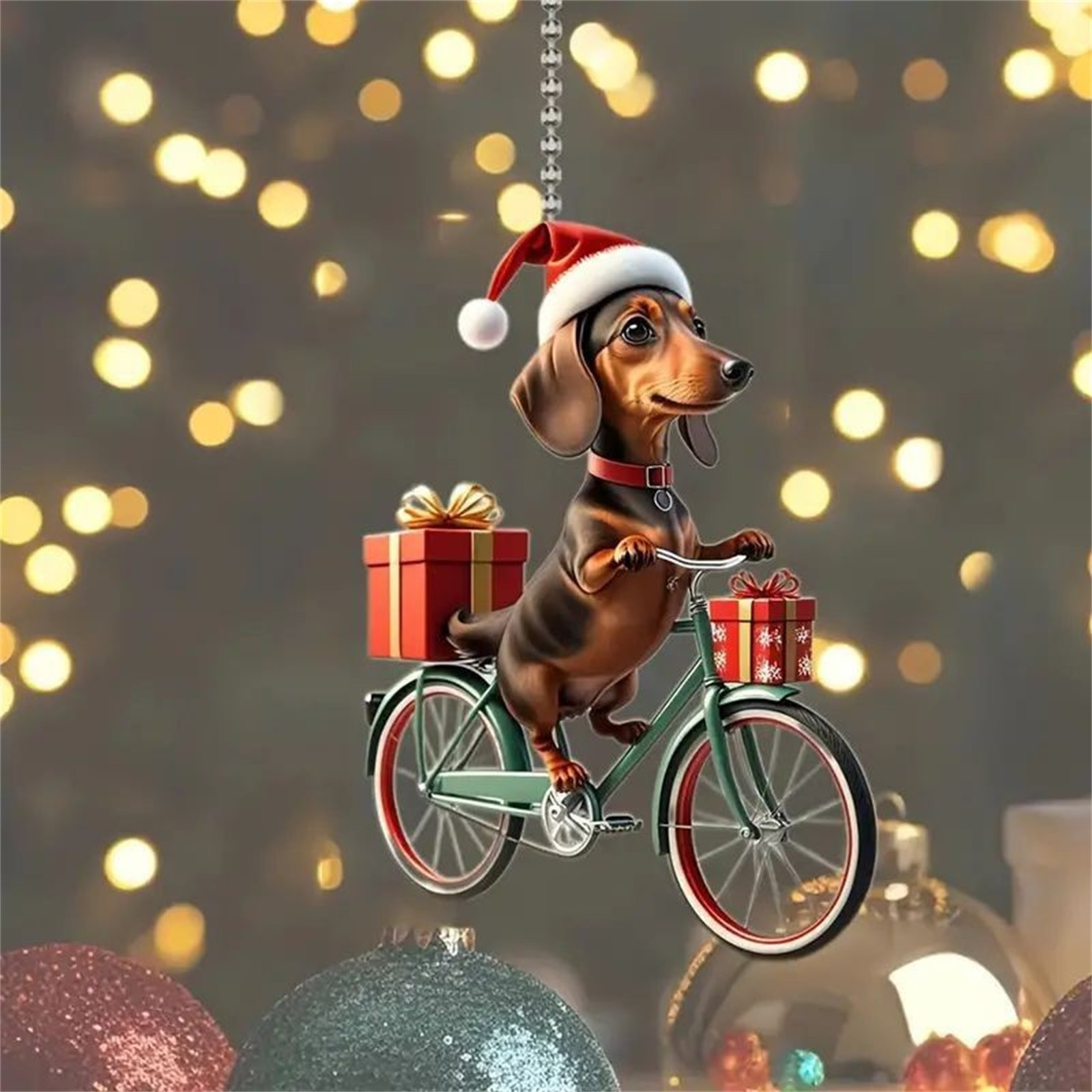 Décoration Voiture En Forme De Chien - Pendentif Acrylique 2D à Suspendre Au Rétroviseur