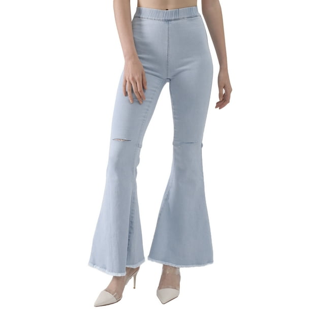 wide leg elastic waist pants