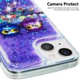 thumbnail image 5 of Glitter Case for iPhone 16 Pro Max, iPhone 16 Pro Max Liquid Case Cute Pink Moving Liquid Floating Sparkle for Girls Women Clear Soft TPU Protective Cover for iPhone Pro Max Couple Owls, 5 of 10
