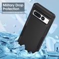thumbnail image 5 of Case Compatible for Google Pixel 7 Case, Dual-Layer Protective Shockproof Heavy-Duty Bumper Phone Case Cover for Google Pixel 7 Case - Black, 5 of 11