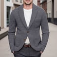 thumbnail image 2 of IWRICH Men's Shawl Collar Cardigan Sweater Button down Knitwear with Pockets Grey M, 2 of 4