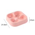 thumbnail image 3 of Healthy Slow Feeding Dog Bowl fun Feeder No Chocking Water Bowl With Four leaf Clover Pattern pink, 3 of 5