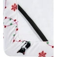 thumbnail image 4 of Elegant Comfort Ultra-Soft 4-Piece Holiday Velvet Plush Flannel Sheet Set - Warm Fuzzy Flannel Fleece with Deep Pockets - High-Quality - King, Jingle Cats, 4 of 5