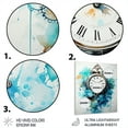 thumbnail image 3 of Designart "Clock Time In Flow II" Fashion Metal Wall Art, 3 of 5