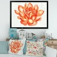thumbnail image 3 of Designart 'Ancient Detail of A Orange Lotus' Traditional Framed Art Print, 3 of 4