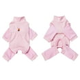 thumbnail image 6 of BT Bear Small Dog Jumpsuit, Small Dog Recovery Suit, Stripe Anti-Shedding Dog Pajamas Pjs, After Surgery Dog Onesie Shirt, Dog Sweater Coat for Puppy Small Dog Pink S, 6 of 7