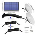 thumbnail image 3 of Solar Double Heads Retro Ceiling Lamp Landscape Patio New Village Corridor IP65 LED Light Black/White Shell White/Warm White Light Color, 3 of 7