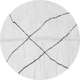 thumbnail image 1 of Ahgly Company Indoor Round Solid Gray Modern Area Rugs, 5' Round, 1 of 4