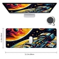 thumbnail image 2 of Mouse Pad Desk Mat Scene Large Gaming Mouse Pad Desk Pad Mousepad XXL Extended Keyboard Mat Futuristic ship Cosmic Adventure Mouse Mat, 2 of 6