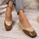 thumbnail image 4 of Zapatos Casuales Planos para las Mujeres Color Block Slip en Mochilas, Suelas de Zapatos Mujeres Bajo Corte Respirable Primavera Verano, 4 of 9