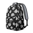 thumbnail image 2 of Pioneer Flower Floral Print Pattern Backpack for School, Cute School Bag with Adjustable Shoulder Straps and Padded Back, 15.3"x11"x7.1", 2 of 5