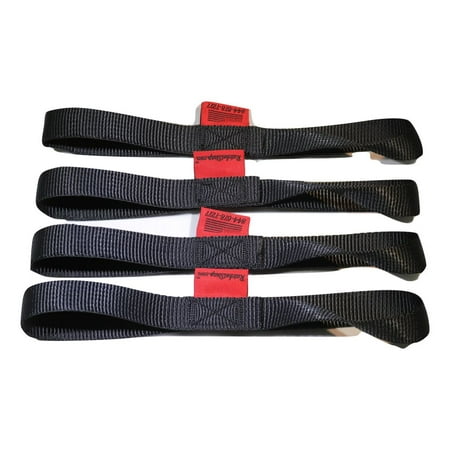 

Qty 4 of Soft Tie Loops 12 Length / BLACK