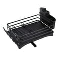 thumbnail image 2 of Soporte para utensilios de cocina, soporte para tazas de fregadero a prueba de herrumbre, soporte para platos y cubiertos que ahorra espacio, soporte , Negro Macarena Soporte para cubiertos, 2 of 6