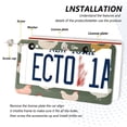 thumbnail image 3 of Aluminum License Plate Frame 2 Pack Car Exterior Accessory Car Tag Holder for Front Rear Plates Cars Decor Cute Colorful Chickens Pattern, 3 of 7