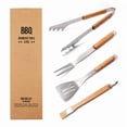 thumbnail image 5 of 4 Pack Barbeque Grilling Accessories Outdoor Grilling Tools Set BBQ Utensil Set, 5 of 9