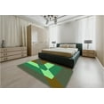 thumbnail image 4 of Ahgly Company Indoor Square Patterned Army Green Area Rugs, 5' Square, 4 of 6