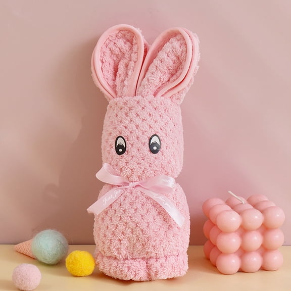 Stijggn Easter Decor Decorative Hand Towels Wrapped Bunny Towel Gift Hand Towel | Premium Velvet Bunny Towels for Gift Sets and Home Bathroom Use