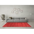 thumbnail image 3 of Ahgly Company Indoor Round Abstract Red Contemporary Area Rugs, 3' Round, 3 of 4