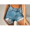 thumbnail image 1 of Shorts en Jean Vintage Taille Haute Ourlet Roulé pour Femmes, 1 of 3