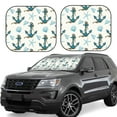 thumbnail image 1 of Wukai Anchors And Shells Car Front Windshield Sun Shade,Sun Visor Shield Block Automotive Interior Protector Blocks UV Rays-Large, 1 of 6