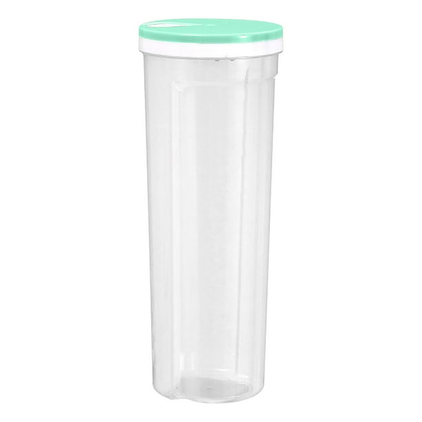 Tarro de almacenamiento de granos en polvo, tarro transparente para cereales con tapa metálica, tarro para almacenar granos para snacks, tarro para almacenar granola, tarro portátil con tapa