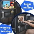 thumbnail image 5 of Pecham 2PCS Car Backseat Organizer with Table Tray, PU Leather Seat Back Protectors Kick Mats Travel Accessories, Backseat Storage Protector Kids Travel Accessories, 5 of 7