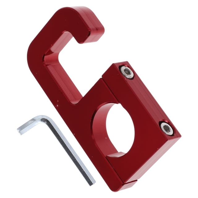 Gancho Colgante para Motocicleta Cuadrado Soporte para Casco de Motocicleta Equipaje para Scooters Bicicletas Rojo 74mm de Longitud
