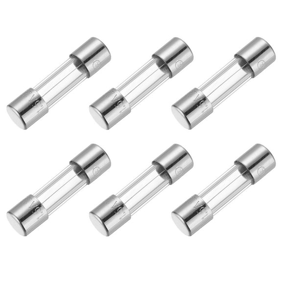 Uxcell 1.5A 250V Glass Fuse 5x20mm Time Delay Fuse UL Listed Slow Blow Fuse for Home Appliances(Pack of 6)