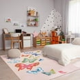 thumbnail image 2 of Pink Girls Rugs For Bedroom, Washable Kids Rugs For Palyroom, Non Slip Soft Butterfly Area Rugs For Kids Room Nursery, Soft Carpet For Daycare Tent Dorm Living Room Indoor Decor 2x3ft, 2 of 6