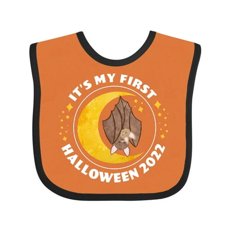 

Inktastic It s My 1st Halloween 2022 Bats Gift Baby Boy or Baby Girl Bib