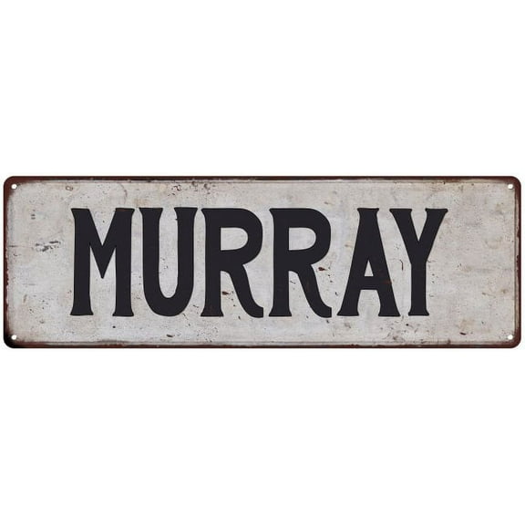 MURRAY Vintage Look Gift Rustic Chic Metal Sign 6x18 206180036400