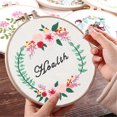 thumbnail image 5 of Embroidery Starter Kit Adjustable Cross Stitch Frame Kit Adjustable Home DIY Needlework Tool Set, S213, 5 of 5