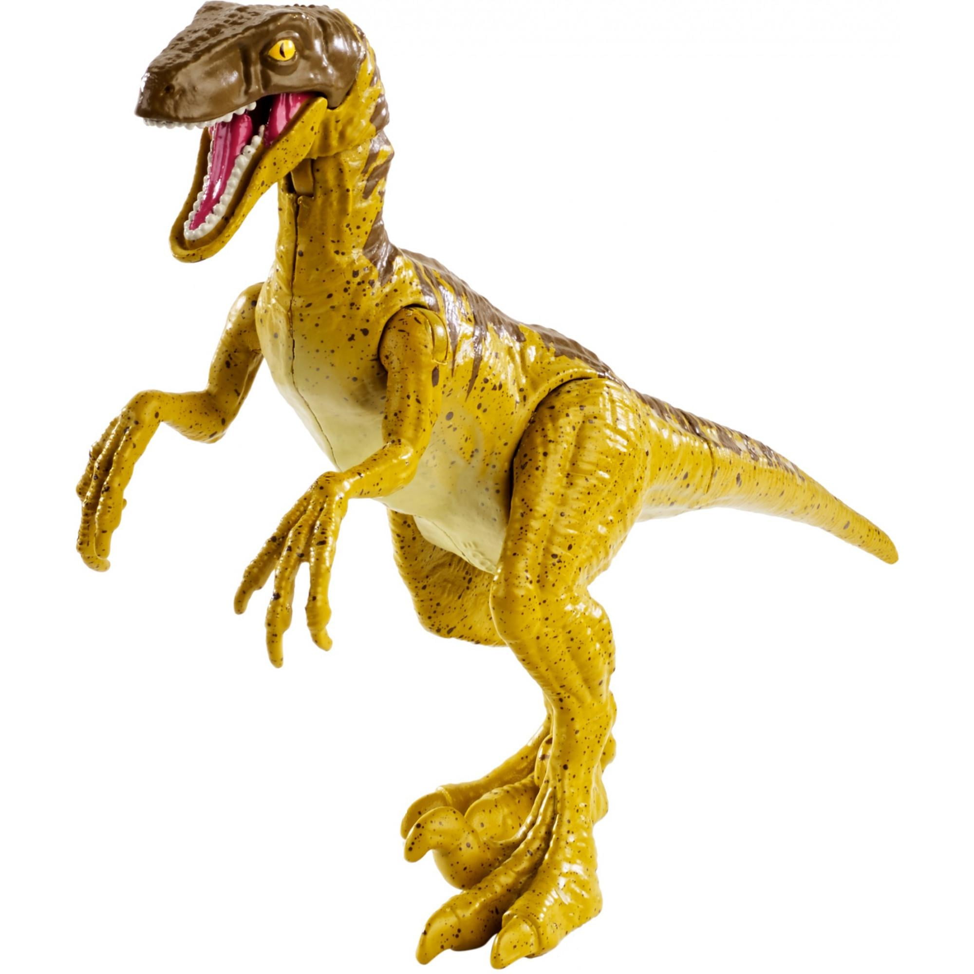 main environ 5130.80 cm Jurassic World Battle Damage Velociraptor Gris Foncé Neuf 2020 in 